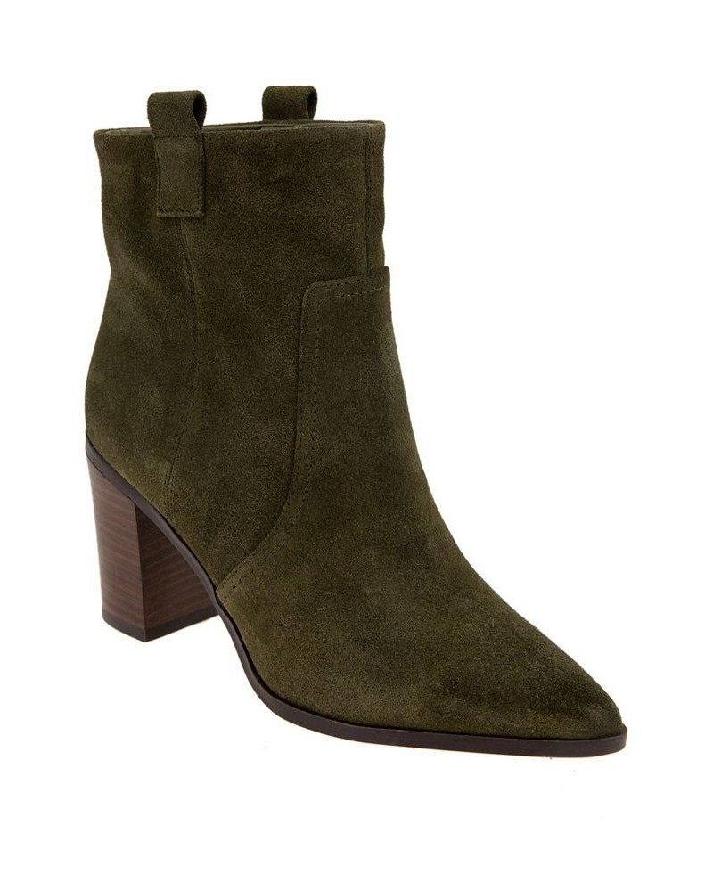 Women's Jayda Western Bootie Green $76.05 Shoes