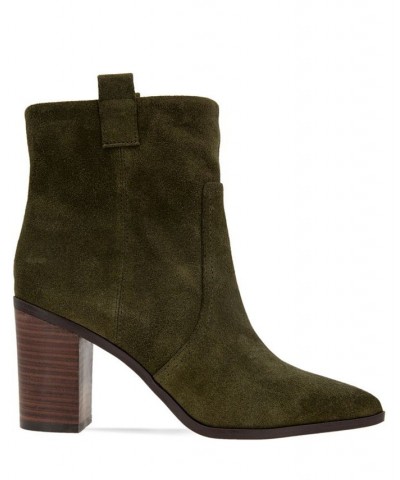 Women's Jayda Western Bootie Green $76.05 Shoes