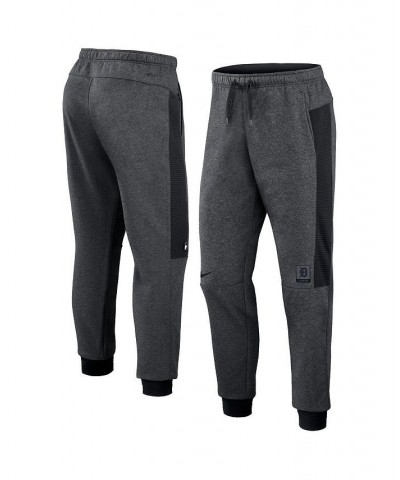 Men's Heathered Gray, Black Detroit Tigers Authentic Collection Flux Performance Jogger Pants $37.60 Pants