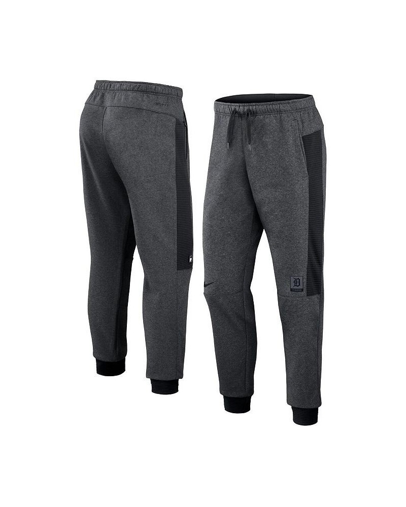 Men's Heathered Gray, Black Detroit Tigers Authentic Collection Flux Performance Jogger Pants $37.60 Pants