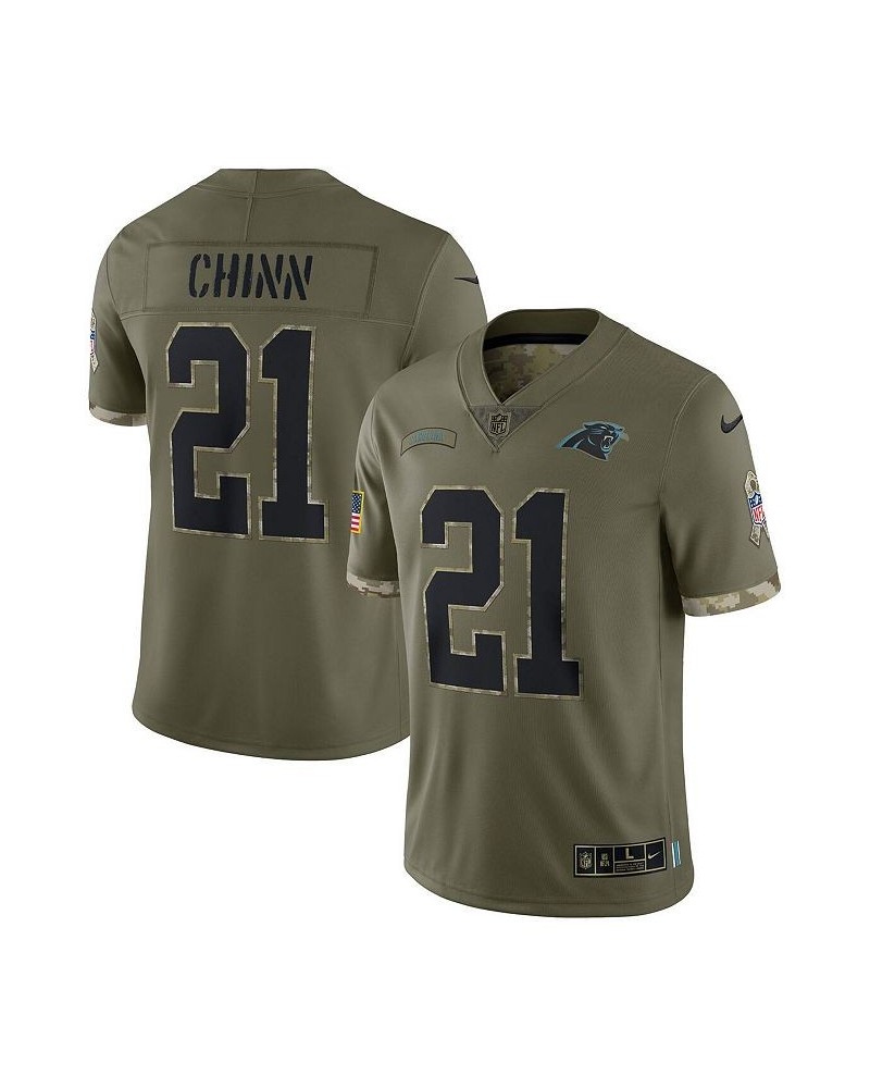 Men's Jeremy Chinn Olive Carolina Panthers 2022 Salute To Service Limited Jersey $50.32 Jersey