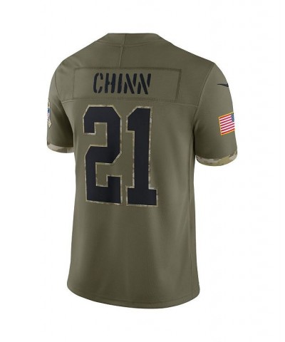 Men's Jeremy Chinn Olive Carolina Panthers 2022 Salute To Service Limited Jersey $50.32 Jersey