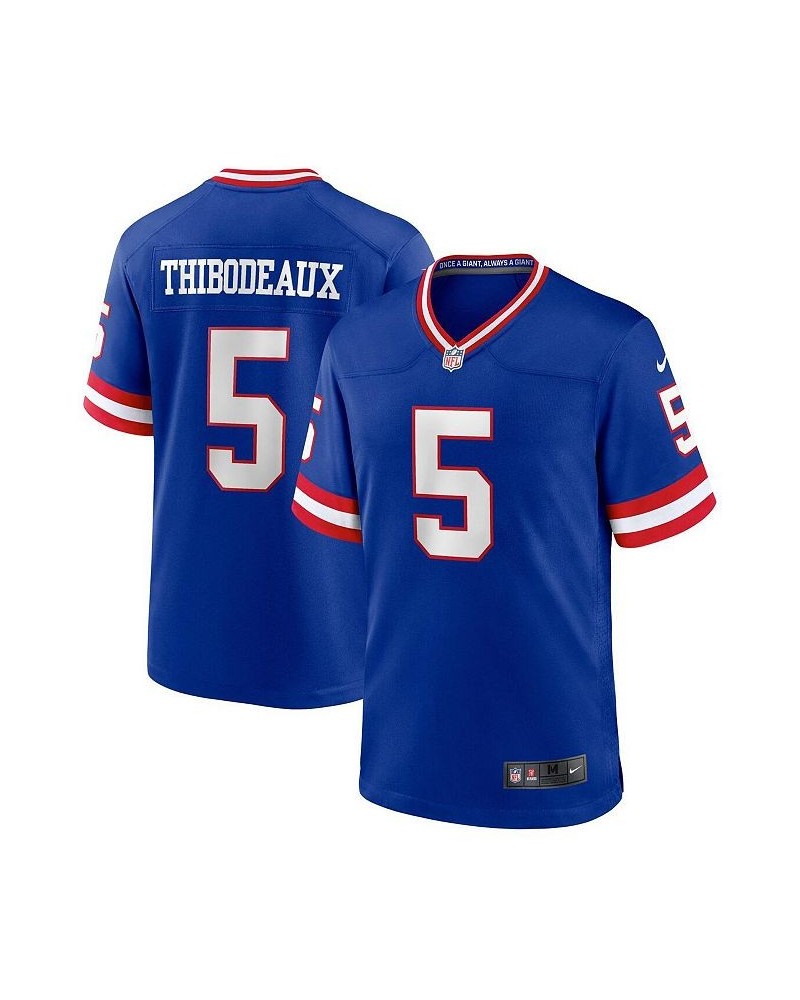 Men's Kayvon Thibodeaux Royal New York Giants Classic Player Game Jersey $44.94 Jersey