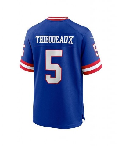 Men's Kayvon Thibodeaux Royal New York Giants Classic Player Game Jersey $44.94 Jersey