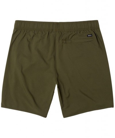 Men's Active Performance Yogger IV 17" Shorts with an Elastic Waistband Olive $27.72 Shorts