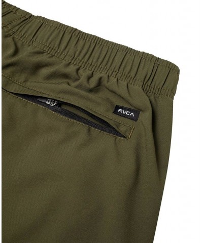 Men's Active Performance Yogger IV 17" Shorts with an Elastic Waistband Olive $27.72 Shorts