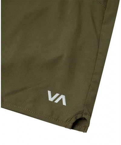 Men's Active Performance Yogger IV 17" Shorts with an Elastic Waistband Olive $27.72 Shorts