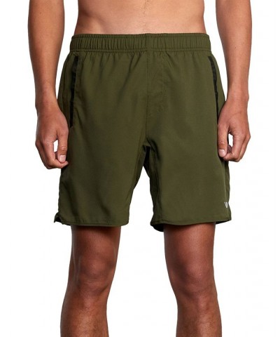 Men's Active Performance Yogger IV 17" Shorts with an Elastic Waistband Olive $27.72 Shorts