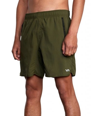 Men's Active Performance Yogger IV 17" Shorts with an Elastic Waistband Olive $27.72 Shorts