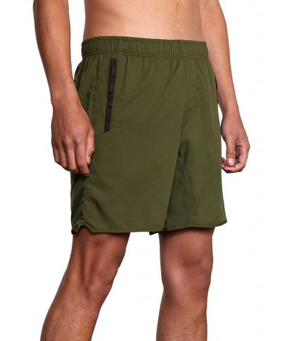 Men's Active Performance Yogger IV 17" Shorts with an Elastic Waistband Olive $27.72 Shorts