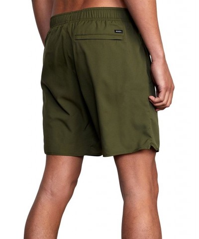 Men's Active Performance Yogger IV 17" Shorts with an Elastic Waistband Olive $27.72 Shorts