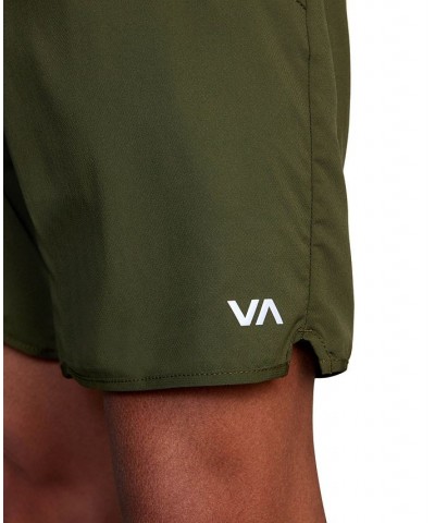 Men's Active Performance Yogger IV 17" Shorts with an Elastic Waistband Olive $27.72 Shorts