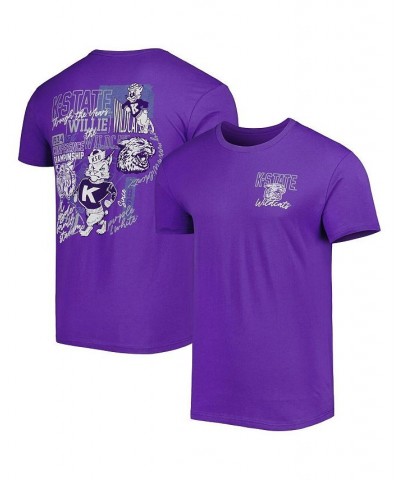 Men's Purple Kansas State Wildcats Vintage-Like Through the Years Two-Hit T-shirt $24.29 T-Shirts