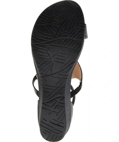 Women's Trayle Wedge Sandals Black $45.00 Shoes