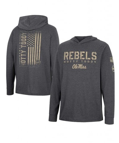 Men's Charcoal Ole Miss Rebels Team OHT Military-Inspired Appreciation Hoodie Long Sleeve T-shirt $22.00 T-Shirts