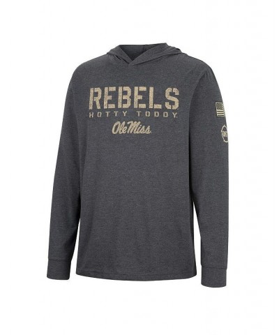 Men's Charcoal Ole Miss Rebels Team OHT Military-Inspired Appreciation Hoodie Long Sleeve T-shirt $22.00 T-Shirts