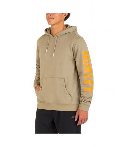 Men's Explore Ranger Fleece Pullover Hoodie Tan/Beige $18.28 Sweatshirt