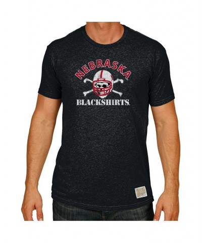 Men's Black Nebraska Huskers Blackshirts Big and Tall Mock Twist T-shirt $28.49 T-Shirts