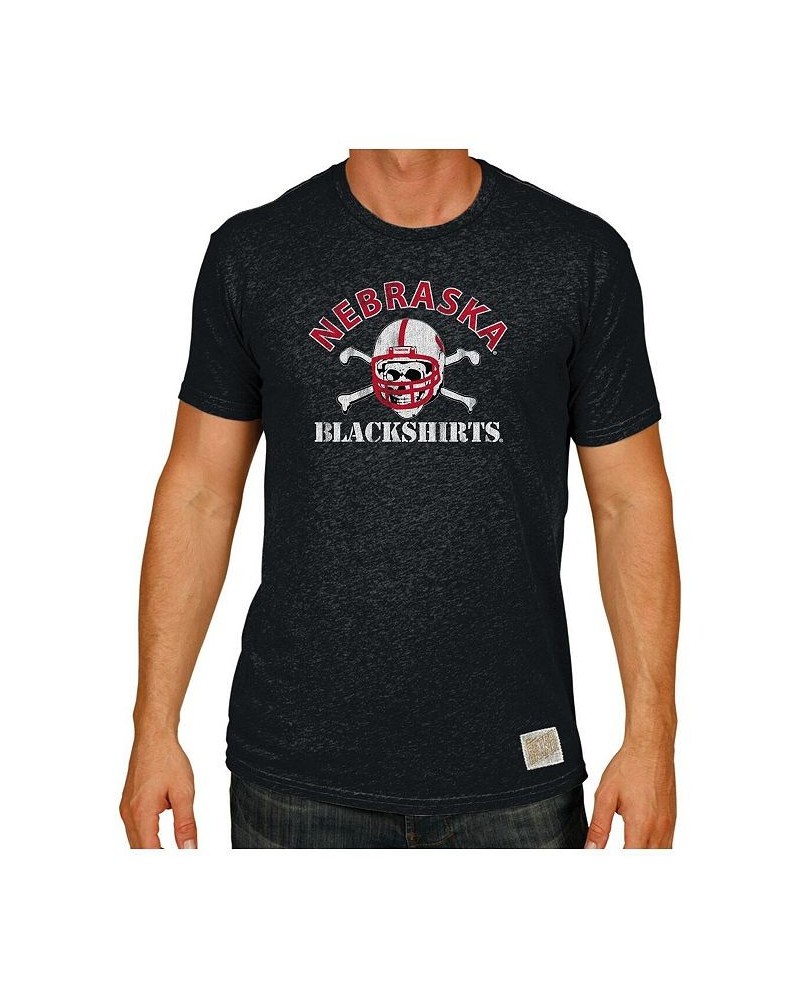 Men's Black Nebraska Huskers Blackshirts Big and Tall Mock Twist T-shirt $28.49 T-Shirts