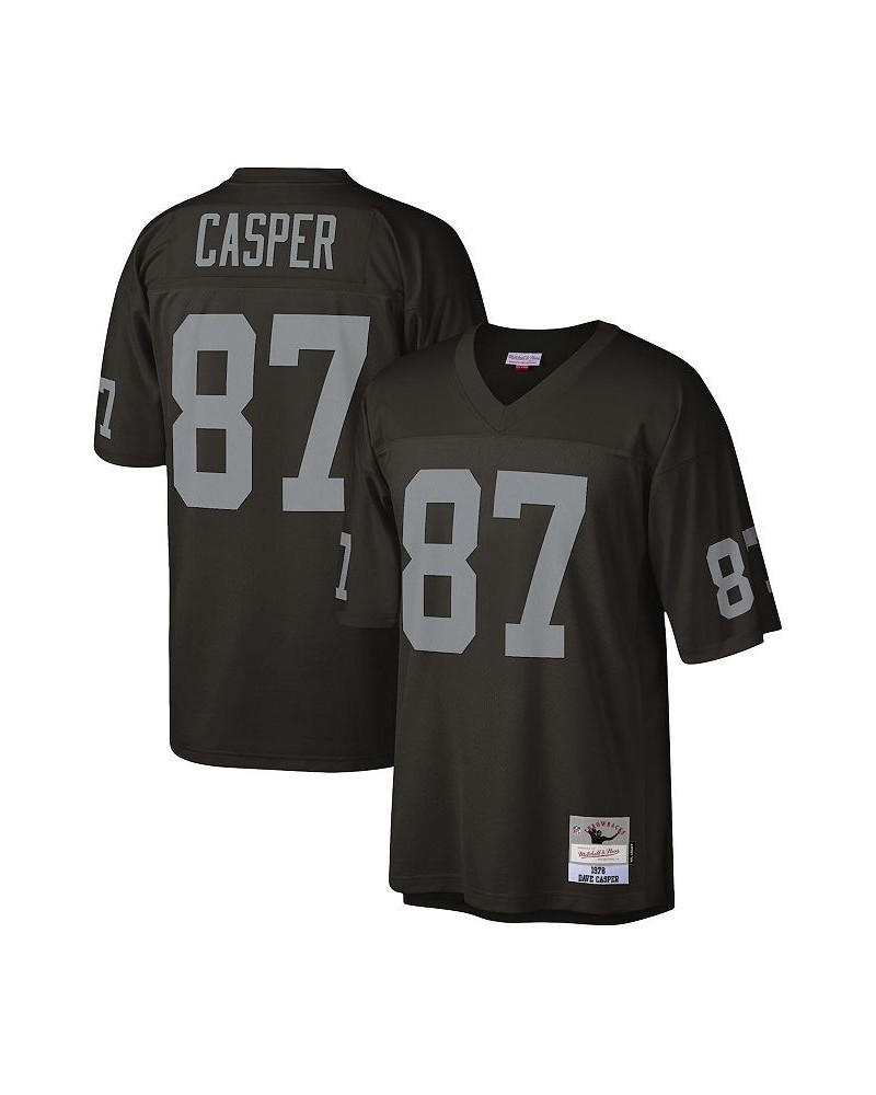 Men's Dave Casper Black Las Vegas Raiders 1976 Legacy Replica Jersey $48.10 Jersey