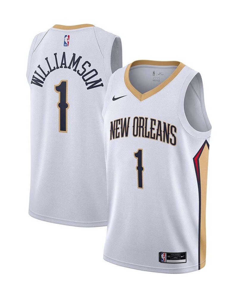 Men's Zion Williamson White New Orleans Pelicans 2020/21 Swingman Jersey - Association Edition $47.83 Jersey