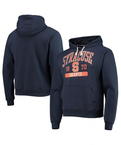 Men's Navy Syracuse Orange Volume Up Essential Fleece Pullover Hoodie $33.00 Sweatshirt