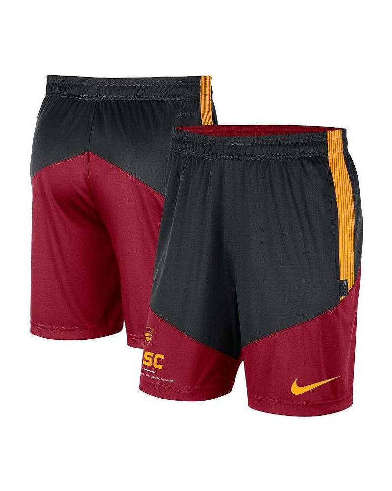 Men's Black, Cardinal USC Trojans Team Performance Knit Shorts $28.59 Shorts