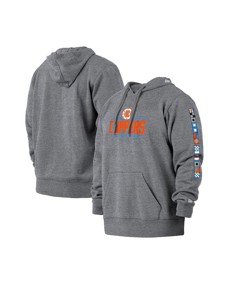 Men's Gray LA Clippers 2021/22 City Edition Big and Tall Pullover Hoodie $27.06 Sweatshirt