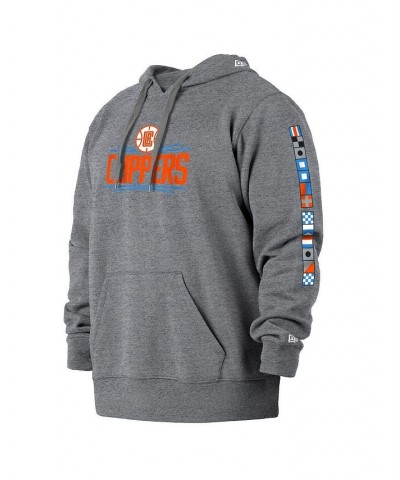 Men's Gray LA Clippers 2021/22 City Edition Big and Tall Pullover Hoodie $27.06 Sweatshirt