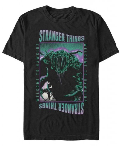 Stranger Things Men's Welcome To Hawkins Demogorgon Short Sleeve T-Shirt Black $15.05 T-Shirts