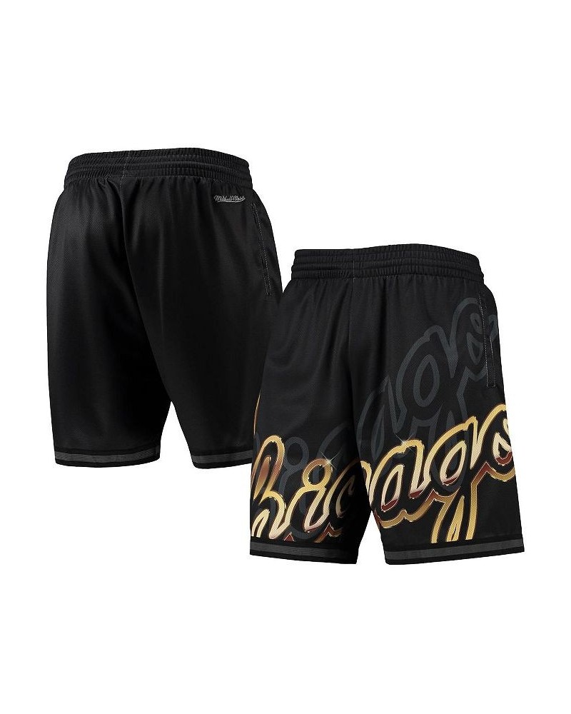 Men's Black Chicago Bulls Big Face 4.0 Fashion Shorts $43.34 Shorts