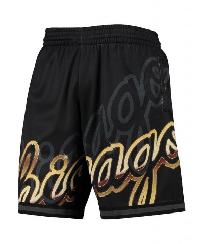 Men's Black Chicago Bulls Big Face 4.0 Fashion Shorts $43.34 Shorts