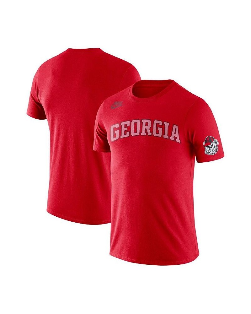 Men's Red Georgia Bulldogs Basketball Retro 2-Hit T-shirt $16.00 T-Shirts