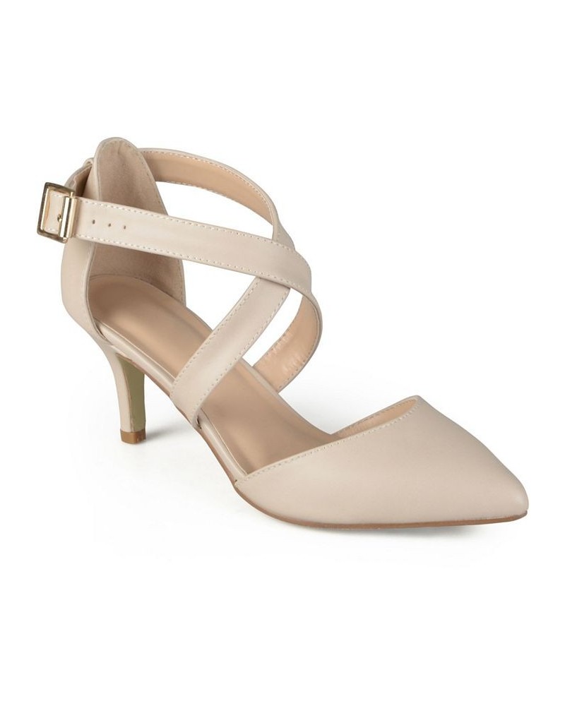 Women's Riva Crisscross Heels Nude $36.90 Shoes