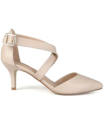 Women's Riva Crisscross Heels Nude $36.90 Shoes