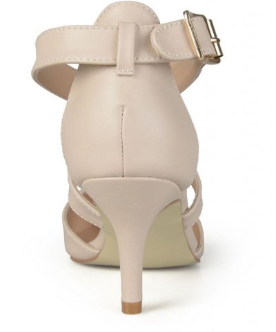 Women's Riva Crisscross Heels Nude $36.90 Shoes