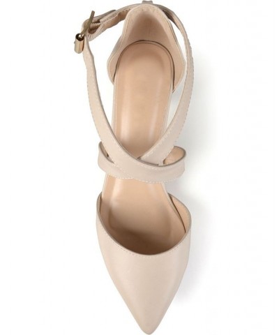 Women's Riva Crisscross Heels Nude $36.90 Shoes