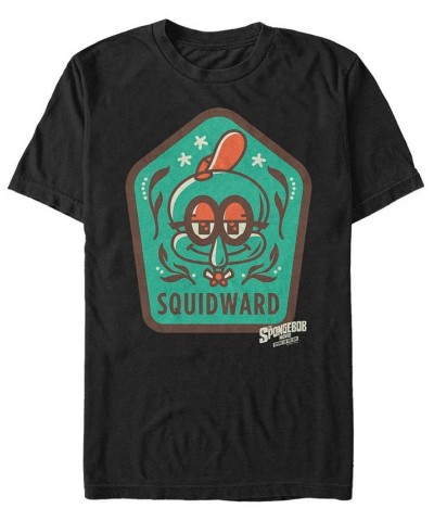 Men's Squidward Camp Patch Tee Black $18.54 T-Shirts