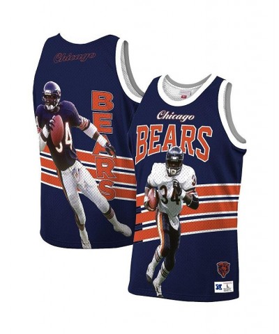 Men's Walter Payton Navy Chicago Bears Retired Player Tank Top $45.04 T-Shirts