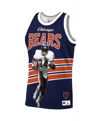 Men's Walter Payton Navy Chicago Bears Retired Player Tank Top $45.04 T-Shirts