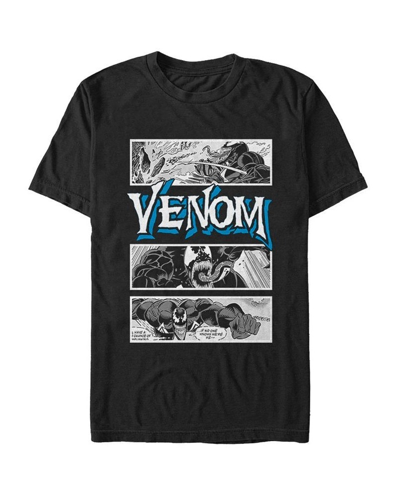 Marvel Men's Comic Collection Venom Action Panels Short Sleeve T-Shirt Black $16.10 T-Shirts