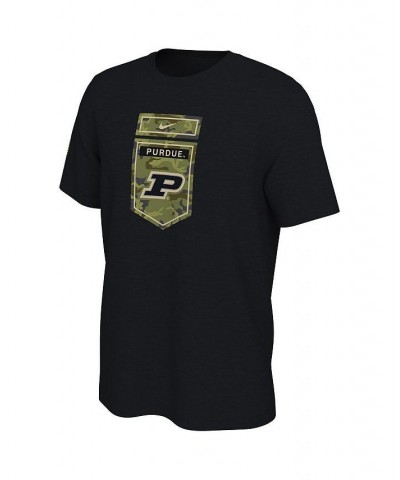 Men's Black Purdue Boilermakers Veterans Camo T-shirt $23.99 T-Shirts