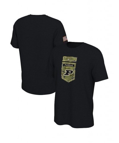 Men's Black Purdue Boilermakers Veterans Camo T-shirt $23.99 T-Shirts