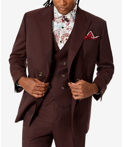 Men's Classic-Fit Wool Suit Jacket Brick Window $57.60 Suits