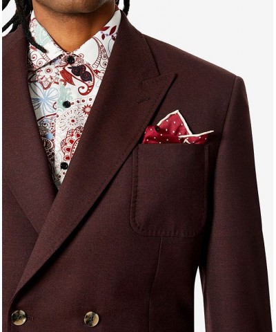 Men's Classic-Fit Wool Suit Jacket Brick Window $57.60 Suits