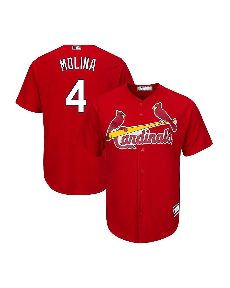 Men's Yadier Molina Red St. Louis Cardinals Big and Tall Replica Player Jersey $55.90 Jersey