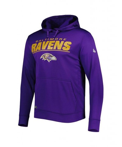 Men's Purple Baltimore Ravens Combine Authentic Stated Logo Pullover Hoodie $30.00 Sweatshirt