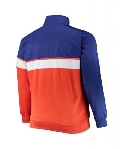 Men's Blue, Orange New York Knicks Big and Tall Pieced Body Full-Zip Track Jacket $34.97 Jackets