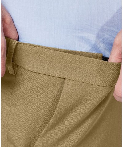 Men's Premium Comfort Stretch Classic-Fit Solid Flat Front Dress Pants PD03 $25.30 Pants