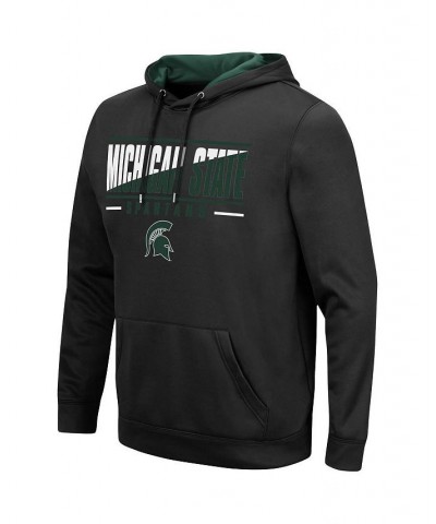 Men's Black Michigan State Spartans Slash Stack 2.0 Pullover Hoodie $26.00 Sweatshirt